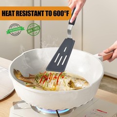 Juego de 3 espátulas de silicona para cocinar, resistentes al calor,hasta 600 °F