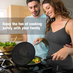 13″ Silicone Splash Guard for Frying Pan Heat Resistant Grease Splatter Screen
