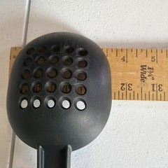 T-fal Black Nylon Spatula Circle Holes Lightweight Plastic Flipper Utensil 2