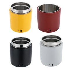 2* Commercial Soup Warmer Pot Electric Soup Kettle with Hinged Lid Food Warmer