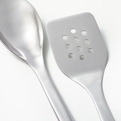 10pc Stainless Steel Kitchen Utensil Set Silver – Figmint: Dishwasher-Safe