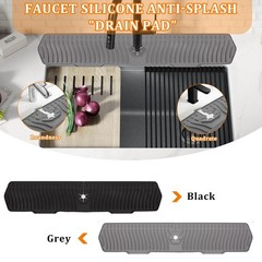 30 Inch Sink Splash Guard Silicone Sink Mat for Kitchen Faucet Bathroom