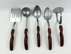 Vtg Cutco Cooking Utensil Set of 5 No. 16 15 14 13 12 Spoon Spatula Ladle Masher