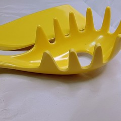 Melamine Kitchen Spatula Pasta Spoon Sunshine Yellow Utensil Unbranded ~Vintage~