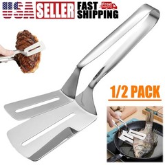 Stainless Steel Steak Clamp Food Bread Meat Clip Tongs BBQ Kitchen Cooking Tool