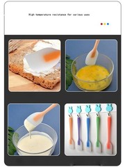 Silicone Spatula Heat Resistant Translucent Cooking and Baking Tool