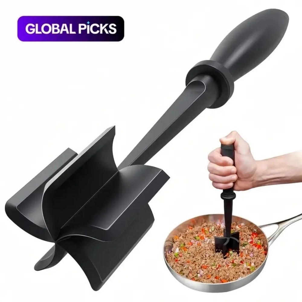 1PC Meat Chopper Hamburger Ground Beef Masher Heat Resistant Cooking Tool