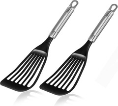 Nylon Fish Spatula – LFGB Certified, Nonstick, Dishwasher Safe, 410°F