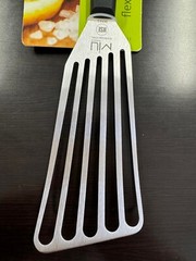MIU France Spatula Stainless Steel Slotted Flexible Metal Lightweight Turner