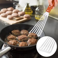 Stainless Steel Spatula Set 6Pc Wood Handle Grill Turner BBQ Flipper