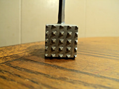 Vintage Aluminum Meat Tenderizing Hammer Kitchen Tool 7-5/8″ Long China