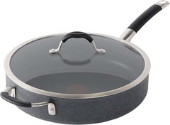 T-fal Stone Force Platinum Non Stick Cookware Set 12 Piece, Oven Black