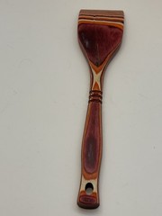Island Bamboo Pakka Wood 12” Rainbow Spatula Turner Red Purple Utensil