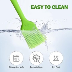 5 Pcs Silicone Basting & Pastry Brushes Set – Oil Brush for BBQ, Kitchen, Party
