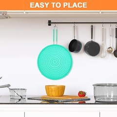 Splatter Screen for Frying Pan Grease Splatter Guard Heat-Resistant Shield