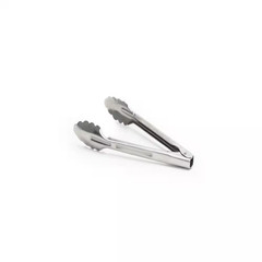 Stainless Steel 9.5 In. Commercial Extra Heavy Utility Tongs