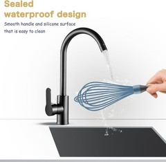 Dishwasher Safe Whisk, Professional Whisks, Stainless Steel & Silicone Wisk, Pla