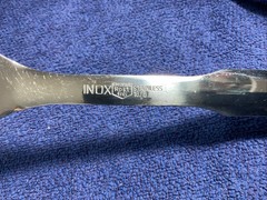 Rostfrei Inox Heavy Duty 18/8 Stainless Steel Slotted Angled Potato Masher