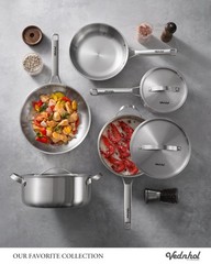 Stainless Steel Frying Pan Set with Lids 8+10+12 Inch,Tri-Ply Stainless Steel…