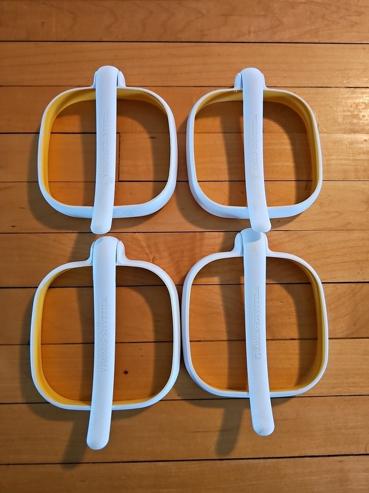 Williams Sonoma non-stick Egg Mold Shaper Frying Pan Griddle Pancakes Lot of 4