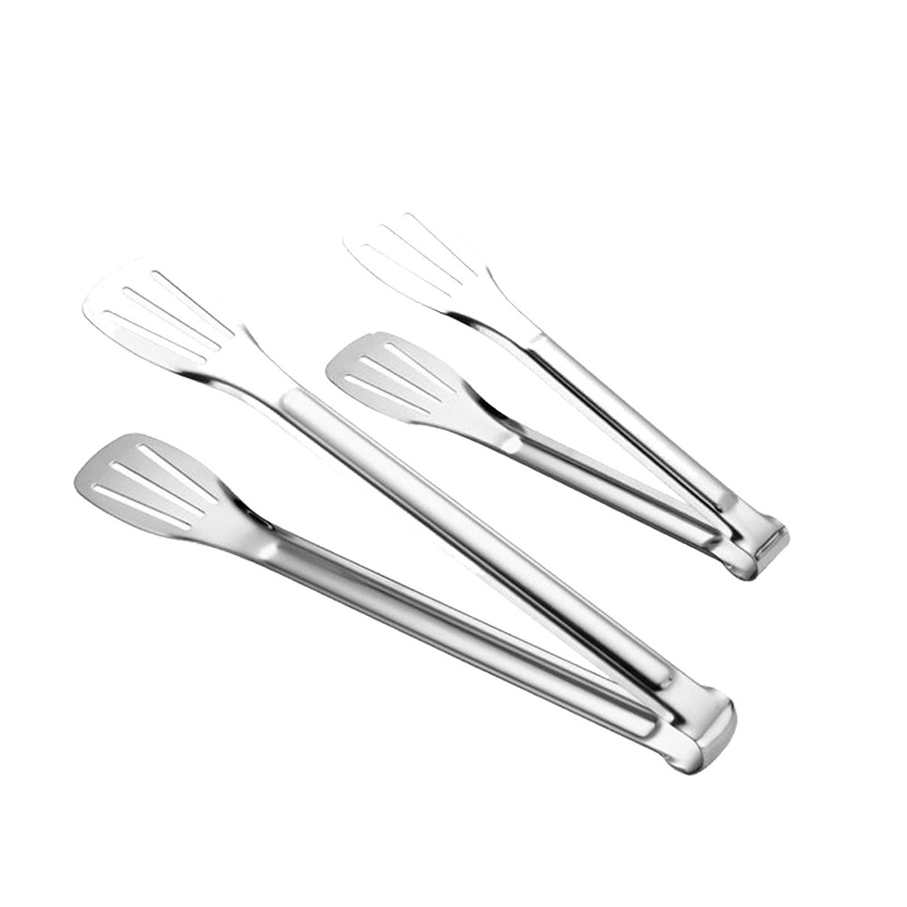 2 Pack Kitchen Tongs Stainless Steel Locking Food Tongs Kitchen Clamps 7 & 12in