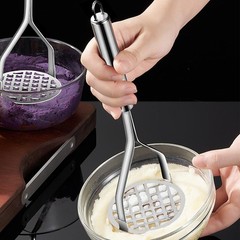 Potato Masher Hangable Stainless Steel Ricer & Vegetable Crusher Kitchen Gadget*