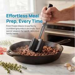 Kitchen Cooking Premium Heat Resistant Meat Potato Masher 5 Blades Non Stick New