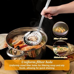 7Pcs Stainless Steel Cooking Utensils Set Spoon Spatula Ladle Kitchen Utensils