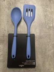 Slotted Turner And Spoon Set Of2 Silicone Tool Kitchen Concepts USA 🇺🇸 Seller
