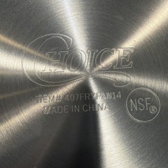 Choice Aluminum Fry Pan Frying Sauté 14”