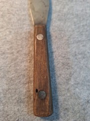 Unbranded Stainless 4″ Spreader Spatula With Wood Handle U.S.A. Possibly Dexter