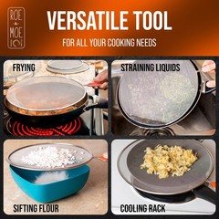 Splatter Screens – Stainless Steel Splatter Screens for Frying Pan with Insul…