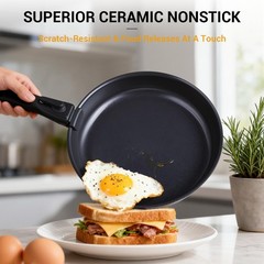 Ammeloo 21 Pcs Pots 21 and Pans Set Non Stick with Grill Pann, Black