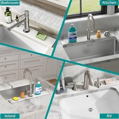 Stone Faucet Mat for Kitchen Sink – Quick Dry Diatomite Sink Splash Guard, Preve