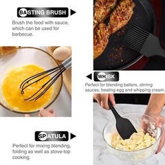 SILICONE COOKING UTENSILS SET 446F HEAT RESISTANT KITCHEN UTENSILS 30PCS NONSTIC