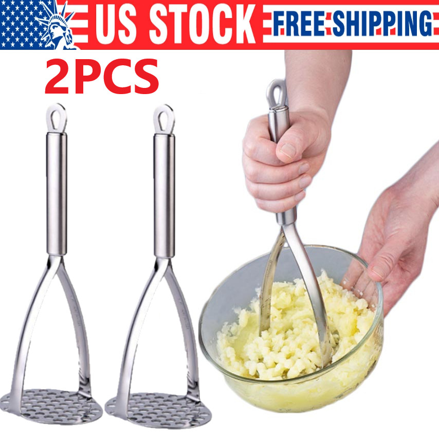 Stainless Steel Manual Potato Press Kitchen Tool Potato Masher Home Food Grater