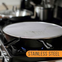 4-Piece Stainless Steel Splatter Guard Set (13″, 11.5″, 10″,8”) Fine Mesh Cover,