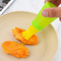 Silicone Oil Bottle Brush BBQ Soft Basting Brush Dispenser Kitchen Cooking Tool