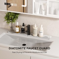 Quick Dry Sink Splash Guard – 15.8″ Quick Drying Diatomite Earth Faucet Mat