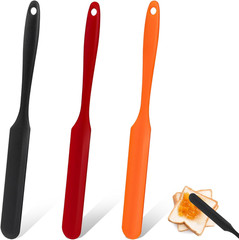 3Pcs Jar Spatula, Silicone Jar Spatula Heat Resistant Kitchen Spatulas
