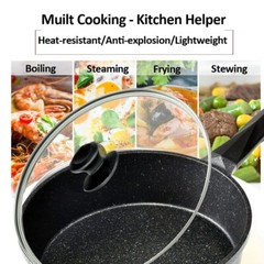 12″ Stainless Glass Lid for Frying Pan Skillets Tempered Replacement Cover