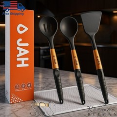 6 Pcs Kitchen Utensils Non Stick Silicone Cooking Set Dishwasher Safe BPA Free