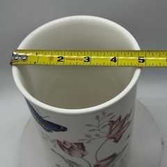 Lenox China BUTTERFLY MEADOW Utensil Crock Vase 7” x 5” EUC