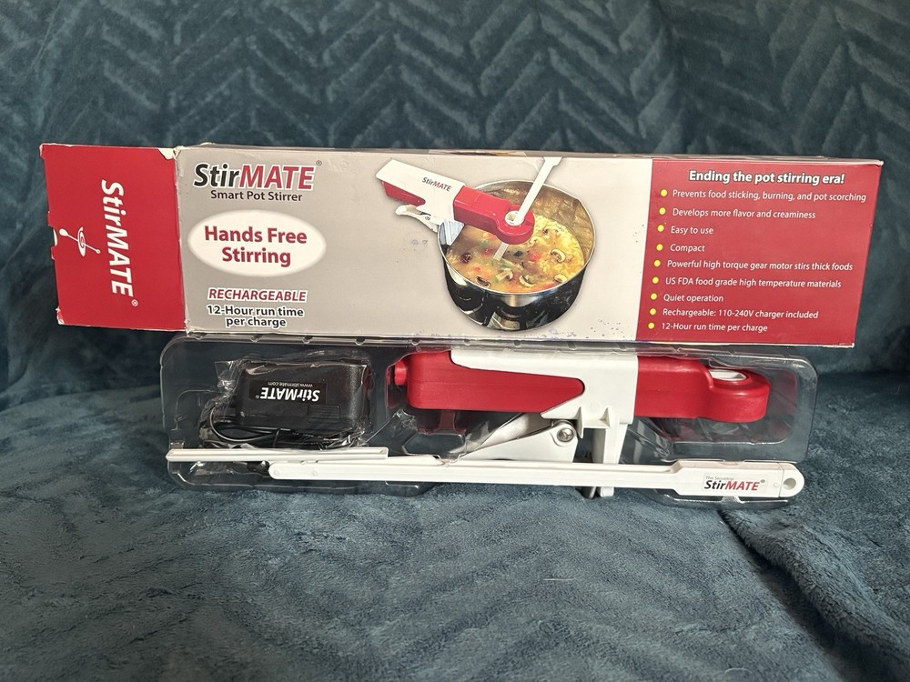 StirMate Smart Pot Stirrer Rechargeable Compact Cordless Complete