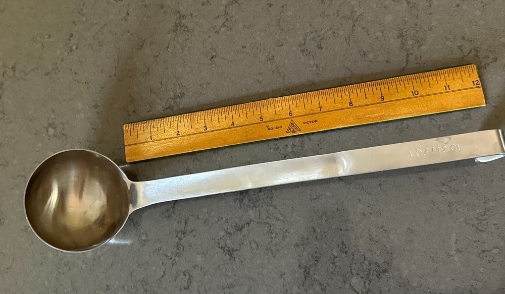 AMCO Rust Proof Stainless Steel Soup LADLE 4 OZ 1/2 Cup Capacity 10939 China 15″