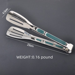 Stainless Steel Kitchen Tongs Food Serving Grill Multi Purpose Cooking Tongs US