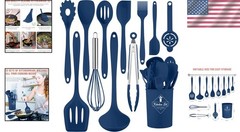 Kitchen Utensils Set 12 Pieces Silicone Cooking Utensils Dishwasher Safe Heat…