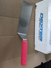 Dexter Russell Basic 31989 Square Edge 8 x 3″ Turner, Spatula Red Handle Qty-1