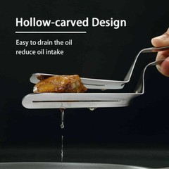 Tongs Steak Clamp Kitchen Stainless Steel Tool Food Clip Bread Meat BBQ Cooking