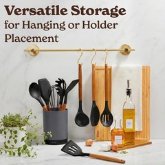 Kitchen Utensils Set – 22-Piece Silicone Cooking Utensils Set, Spatula Set wi…
